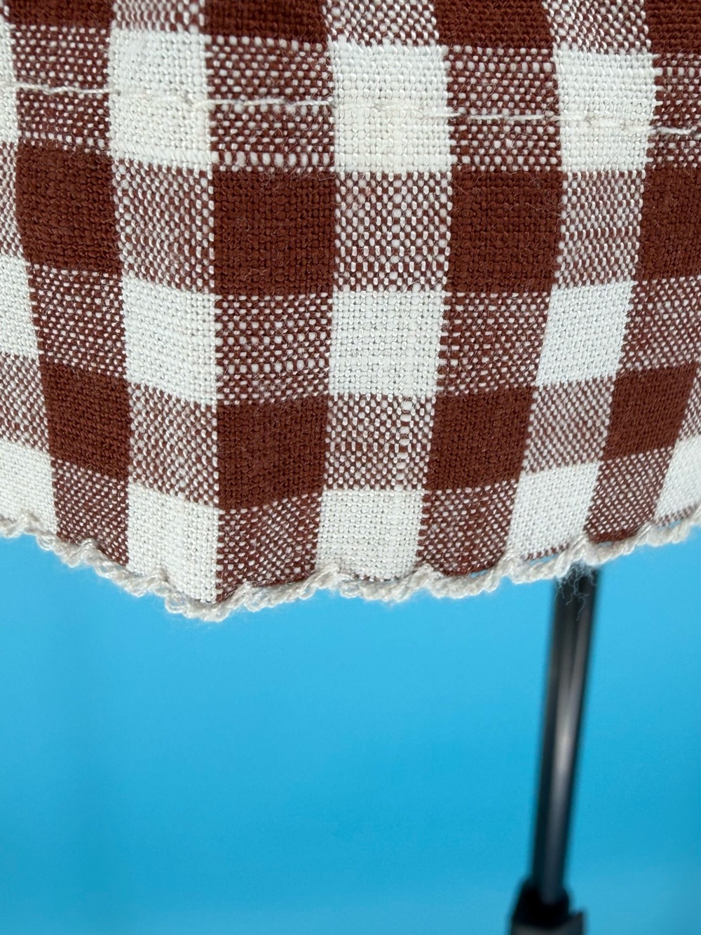 a new day Gingham High-Waist Pleated Shorts - Brown & White (Size Medium) NWT - Picture 6 of 11